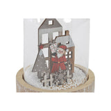 Statua Decorativa DKD Home Decor Natale Legno Vetro Casa (8 x 8 x 12.5 cm) - zannishop