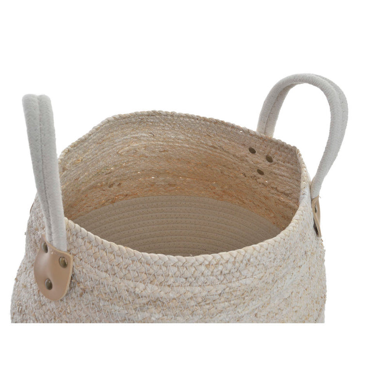 Basket Set DKD Home Decor Cotton Fibre (2 pcs) (30 x 30 x 37 cm)