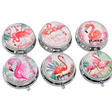 Pillendose mit Fächern DKD Home Decor Flamenco Tropical (6 pcs)