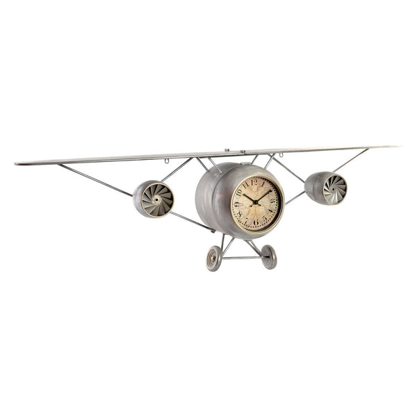 Wall Watch DKD Home Decor Avion Metal Wood MDF (149 x 23,5 x 42 cm)