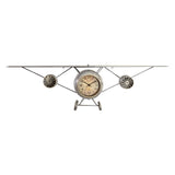 Wall Watch DKD Home Decor Avion Metal Wood MDF (149 x 23,5 x 42 cm)