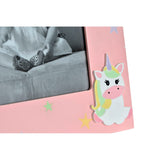 DKD Home Decor en bois en bois MDF Unicorn (17 x 1,5 x 22 cm)