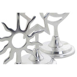 Candelabro DKD Home Decor Argentato Stella Alluminio (12.5 x 10.5 x 26.5 cm) (3 pcs) - zannishop