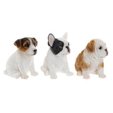 Decorative Figure DKD Home Decor Resin Dog (16.5 x 11.5 x 16 cm) (3 pcs) - zannishop