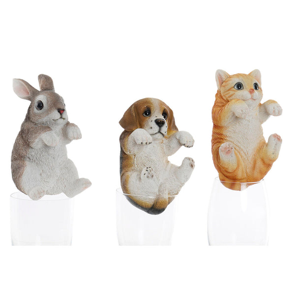 Statua Decorativa DKD Home Decor Resina animali (9 x 9 x 15.5 cm) (3 pcs) - zannishop