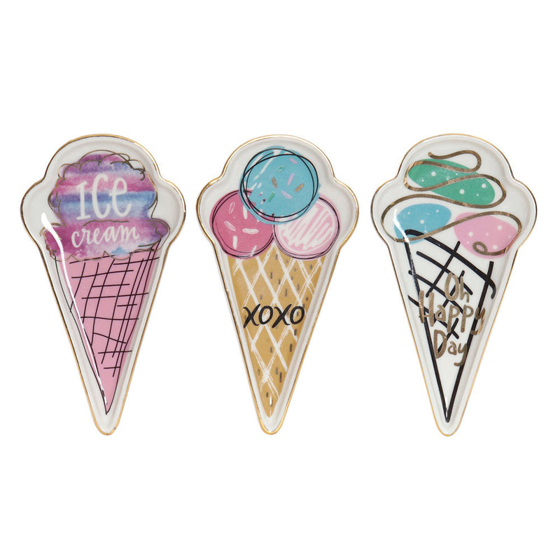 Svuotatasche DKD Home Decor Gelato Porțelan (3 pcs) (16.5 x 9 x 2 cm) - zannishop