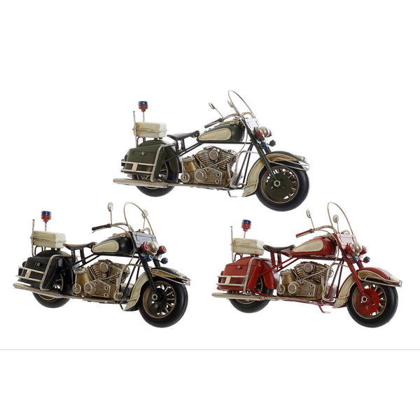 Veicolo DKD Home Decor Decorativo Vintage Moto (3 pcs) (28 x 11 x 16 cm) - zannishop