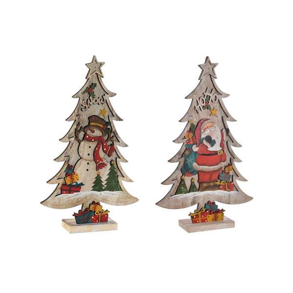 Décoration de Noël DKD DKD DÉCOR DE CHARBRE LED NATURAL LED (2 PCS) (15 x 7 x 41 cm)