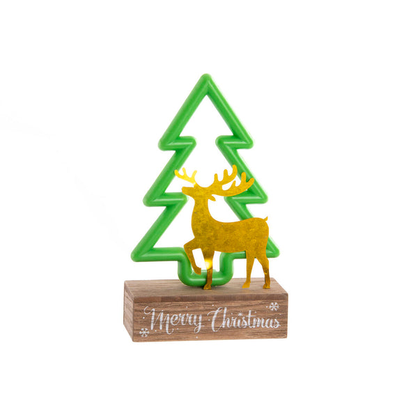 Weihnachtsdekoration DKD Home Decor Green LED Tree (12,5 x 6 x 20 cm)