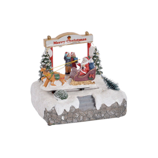 Weihnachtsdekoration DKD Home Decor Harz Santa Claus (17,5 x 12,5 x 17 cm)