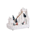 DKD Home Decoration Decor Natale Ora Bohrung Harz (28 x 16 x 25 cm)