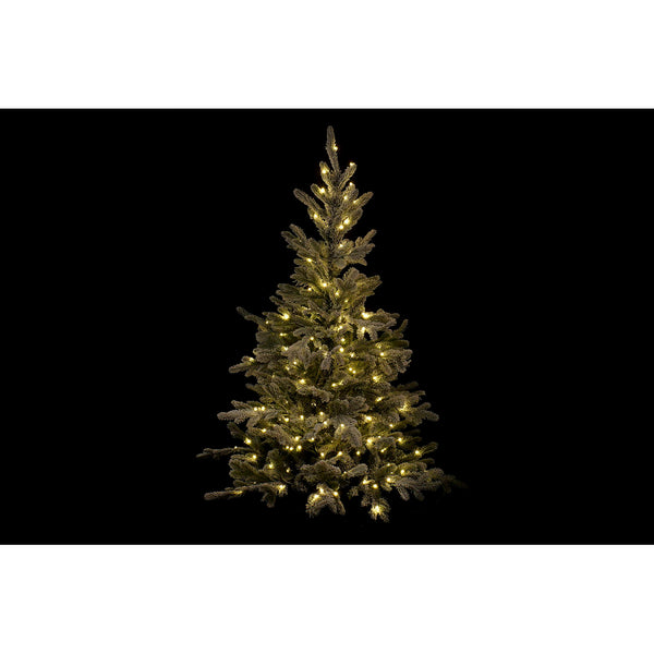 Arbre de Noël dkd décor intérieur PVC Metal Christmas LED Snowy (115 x 115 x 150 cm)