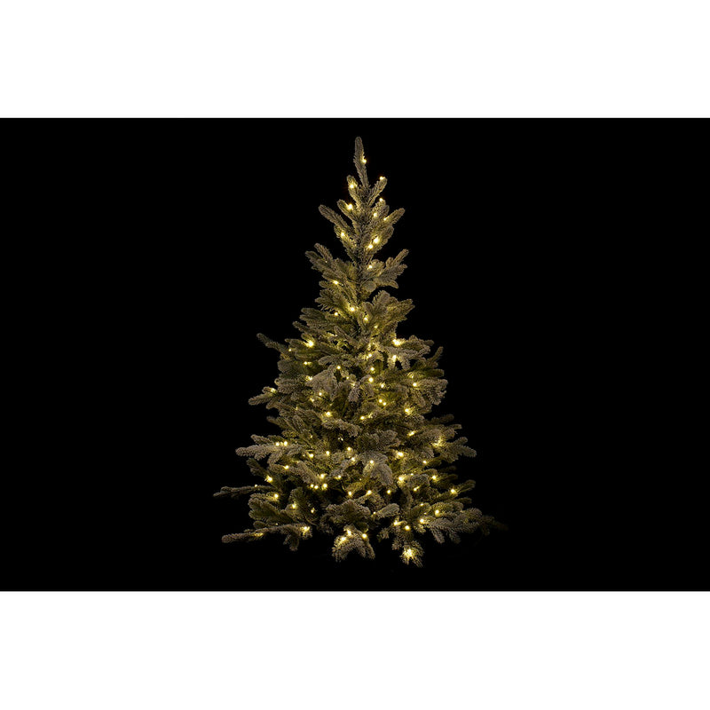 Arbre de Noël dkd décor intérieur PVC Metal Christmas LED Snowy (115 x 115 x 150 cm)