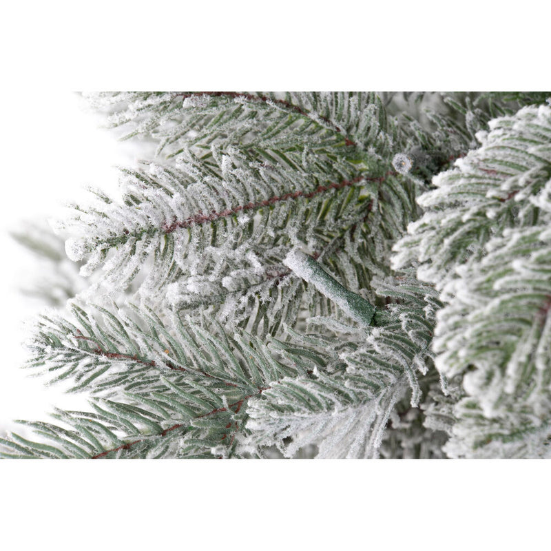 Arbre de Noël dkd décor intérieur PVC Metal Christmas LED Snowy (115 x 115 x 150 cm)