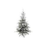 Arbre de Noël dkd décor intérieur PVC Metal Christmas LED Snowy (115 x 115 x 150 cm)