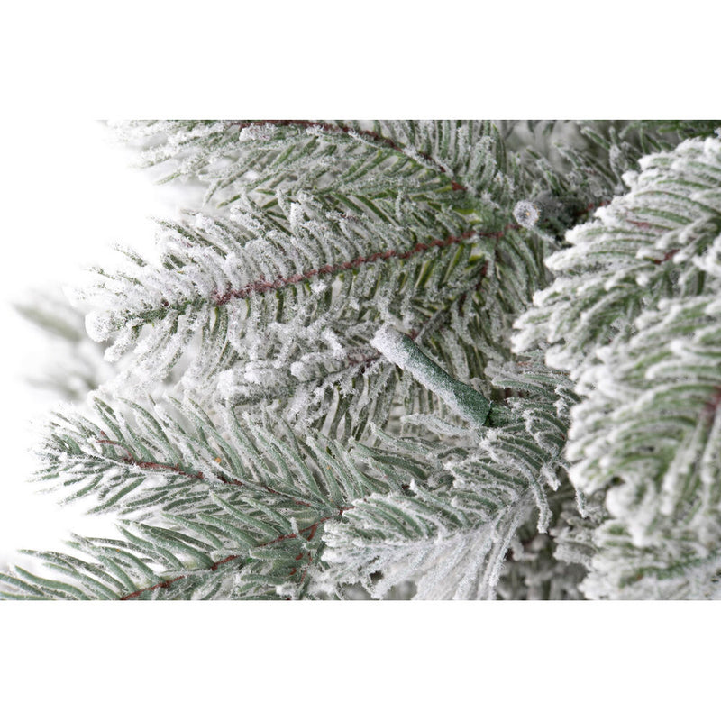 Arbre de Noël dkd décor intérieur PVC Metal Christmas LED Snowy (127 x 127 x 180 cm)