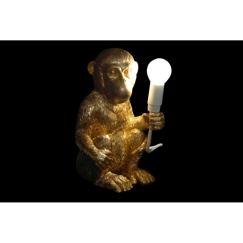 DKD Home Table Lamp Decor Golden Resin Monkey