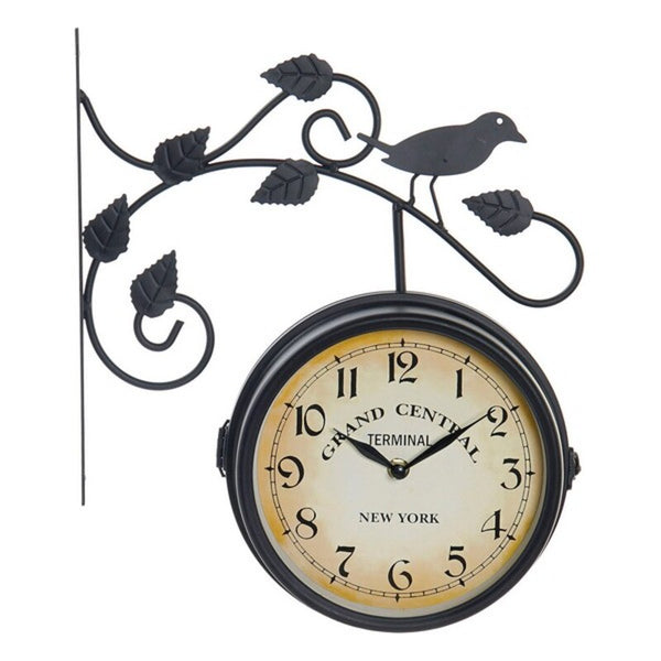 DKD Home Decor Wall Watch Black Metal (31 x 9 x 58 cm)