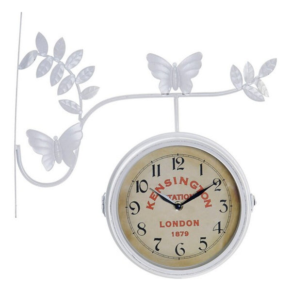 Wall Watch DKD Home Decor White Metal (38 x 9 x 37 cm)