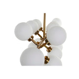 DKD Home Chandelier Decor Sphere White Golden Gors (93 x 27 x 66 cm)