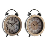 DKD Home Table Watch Decor Metal Mdf Metal (2 PC) (25 x 8 x 32 cm)