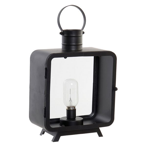 LED Torcia DKD Home Decor Black Metal (22 x 12 x 38 cm)