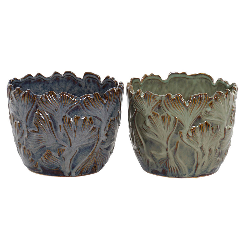 Vaso DKD Home Decor Gres (2 pcs) (20 x 20 x 15 cm)