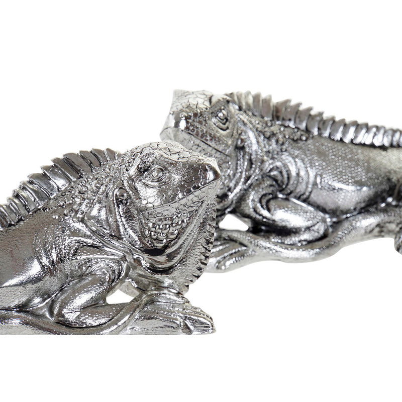 Statua Decorativa DKD Home Decor Resina Iguana (2 pcs) (16.5 x 8 x 7 cm) - zannishop