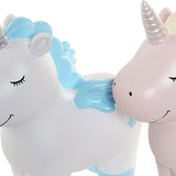 Statua Decorativa DKD Home Decor Resina Unicorno (2 pcs) (22 x 11 x 21 cm) - zannishop