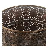 Vaso DKD Home Decor Metallo Etnico (19 x 19 x 28 cm)