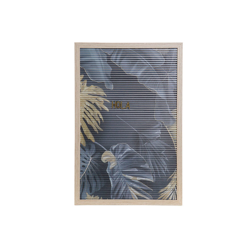 Decorazione da Parete DKD Home Decor Tropicale PP (polipropilene) (2 pcs) (30 x 1.5 x 45 cm) - zannishop