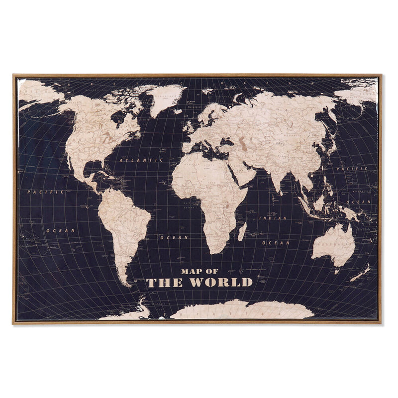 DKD Home Decor the World Picture (92 x 4 x 62 cm)