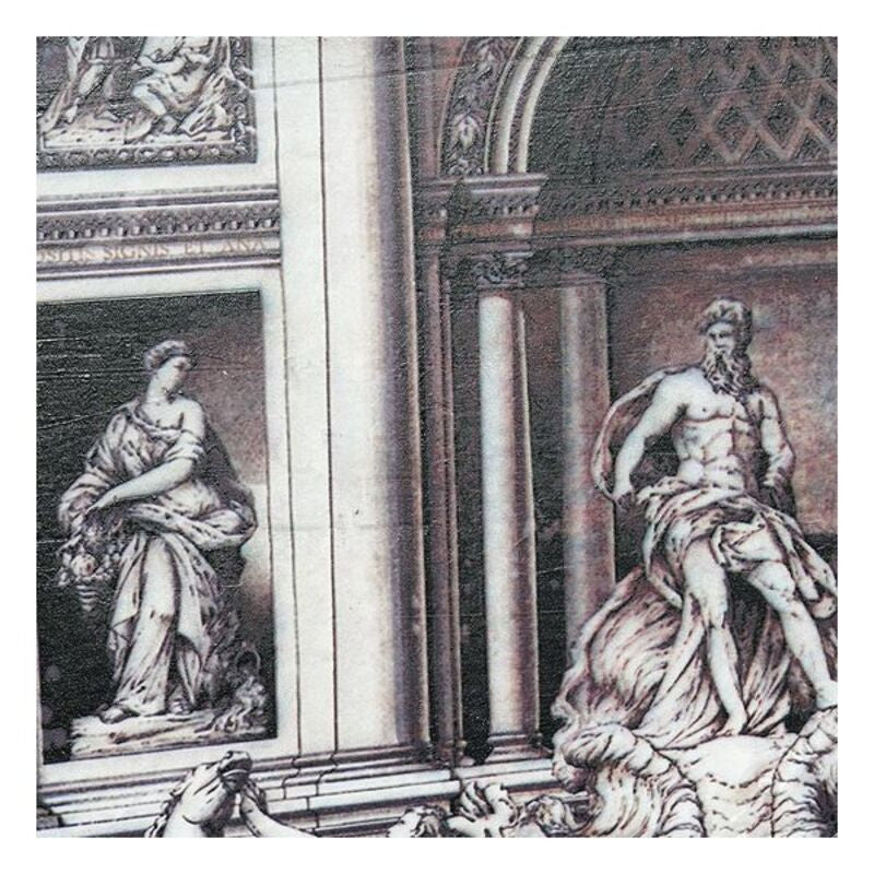 DKD Home Decor Picture Rome Trevi Fontana Wood traditionnel (120 x 3 x 80 cm)