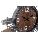 Wanduhr DKD Home Decor Avion Metal Holz Metall MDF (121 x 7 x 106 cm)