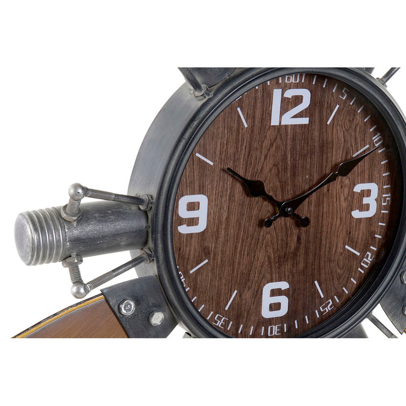 Wanduhr DKD Home Decor Avion Metal Holz Metall MDF (121 x 7 x 106 cm)