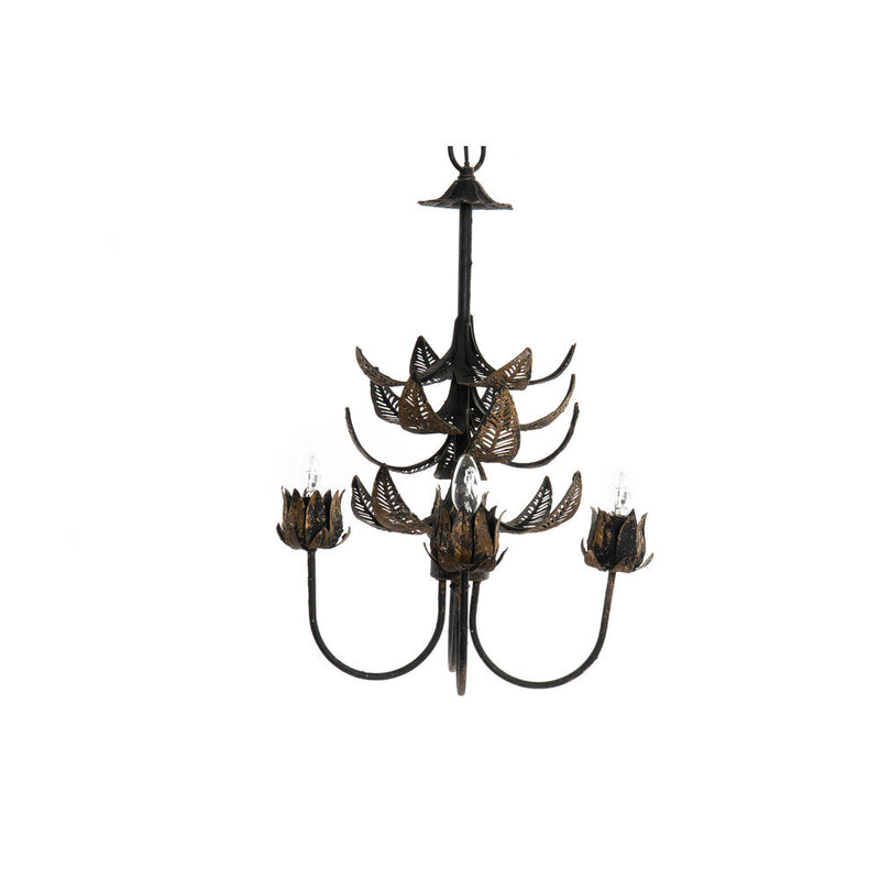 DKD Home Decor Chandelier Black Metal (50 x 50 x 154 cm)