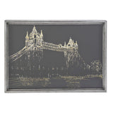 DKD Home Picture Decor Glass Glass Londres (81 x 6 x 61 cm)