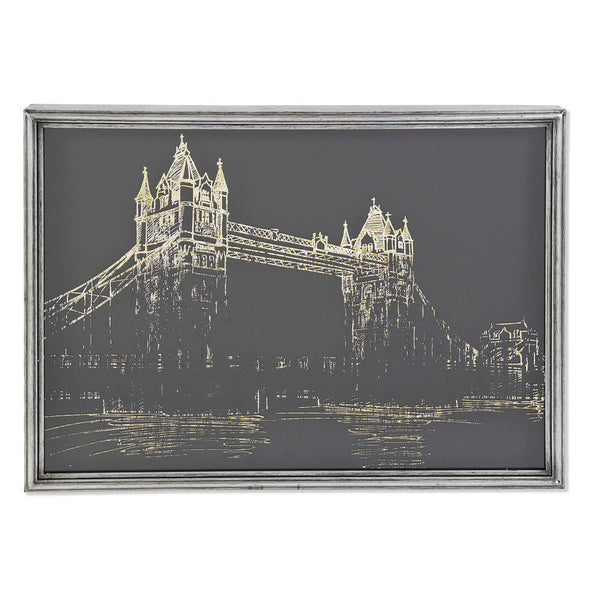 DKD Home Picture Decor Metal Glass London (81 x 6 x 61 cm)