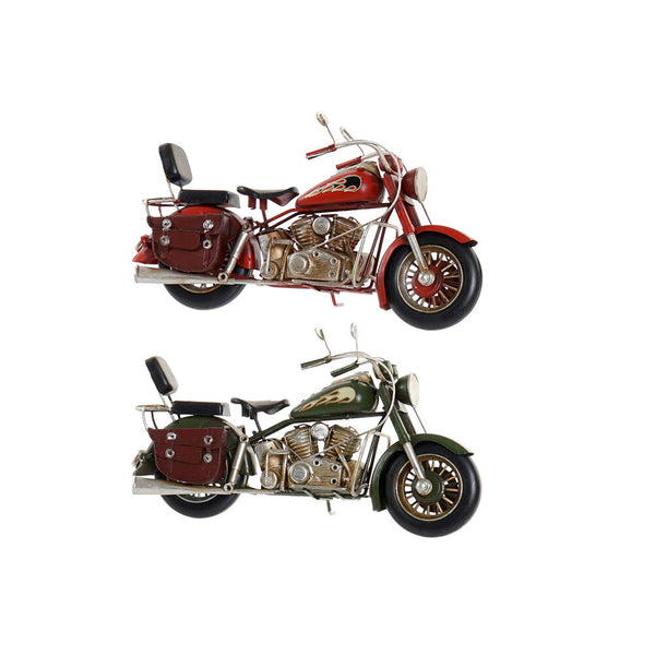 Veicolo DKD Home Decor Decorativo Vintage Moto (2 pcs) (27 x 9 x 15 cm)