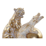 Scultura DKD Home Decor Leopardo Coccodrillo Resina (2 pcs) (2 pcs) - zannishop