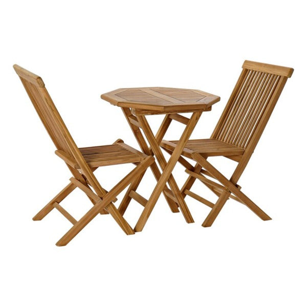 Table avec 2 chaises domestiques DKD Tec Garden Decor (3 PC)