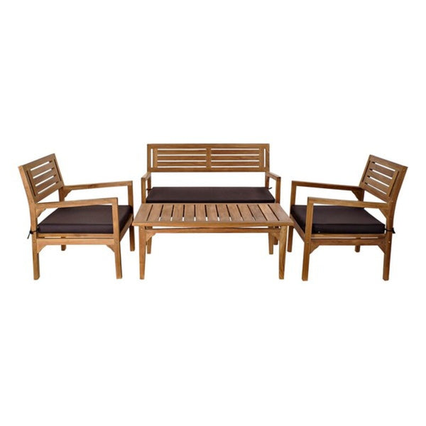 Ensemble de table avec 3 chaises DKD Home Decor Tec (4 PCS)