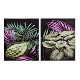 Quadro DKD Home Decor Impianto Tropicale 40 x 1.8 x 50 cm (2 pcs)