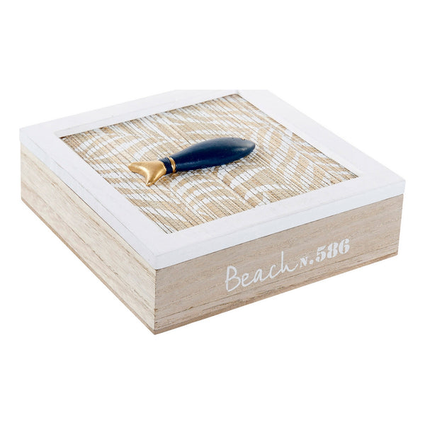 Box-Schmuckkästchen DKD Home Decor Beach Holz MDF (16 x 16 x 5 cm)