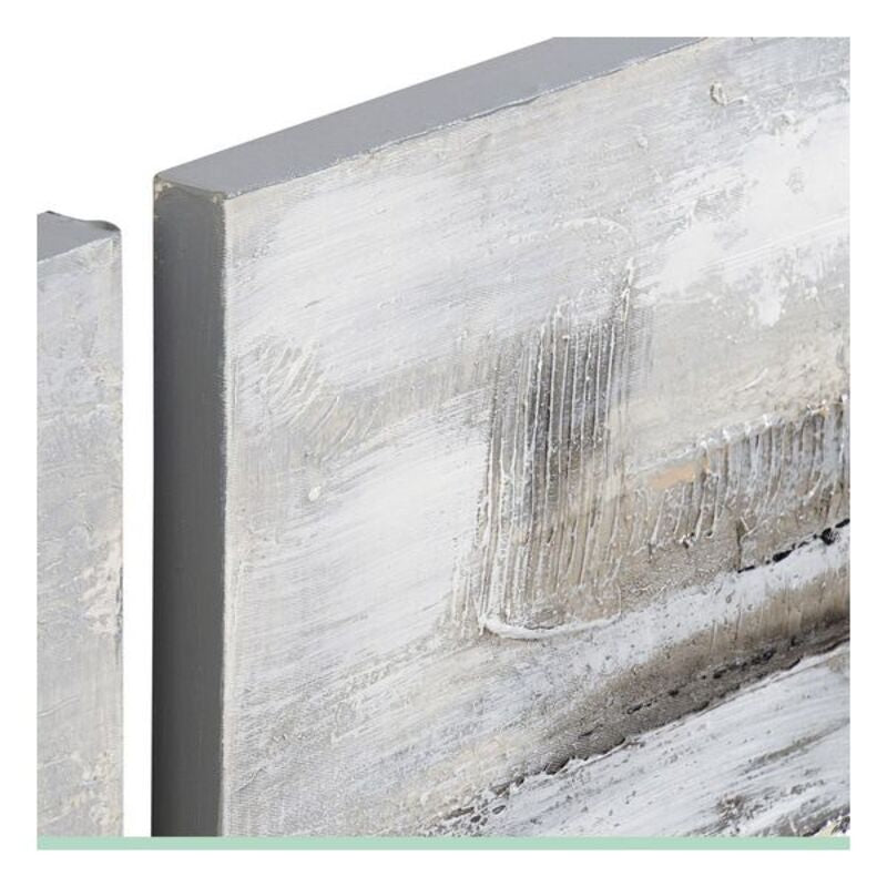 Quadro DKD Home Decor Abstract Grigio Tela (2 pcs) (150 x 3 x 50 cm)