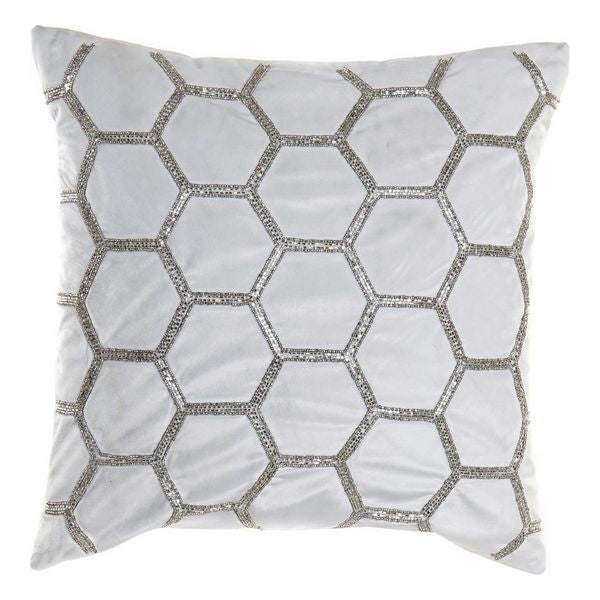 Cuscino DKD Home Decor Velluto Geometrico (45 x 45 cm) - zannishop