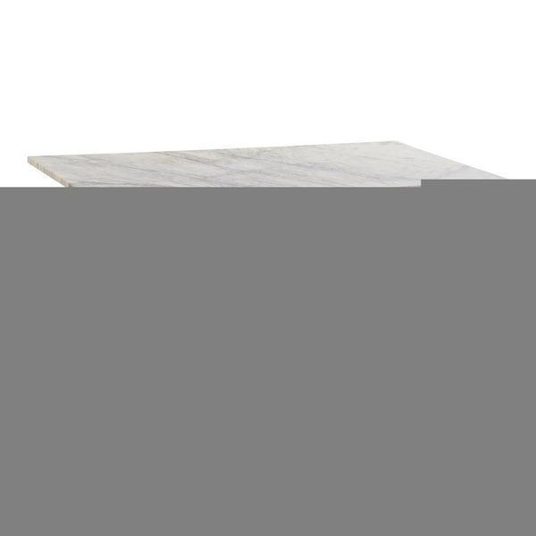 Tavolo aggiuntivo DKD Home Decor Ottone Marmo (100 x 61 x 42 cm)