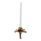 Portacandele DKD Home Decor Fiore Alluminio (1 x 0.1 x 32 cm) - zannishop