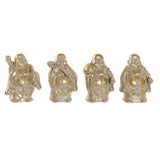 Statua Decorativa DKD Home Decor Dorato Buda Resina (8.5 x 6.5 x 11.5 cm) (4 pcs) - zannishop