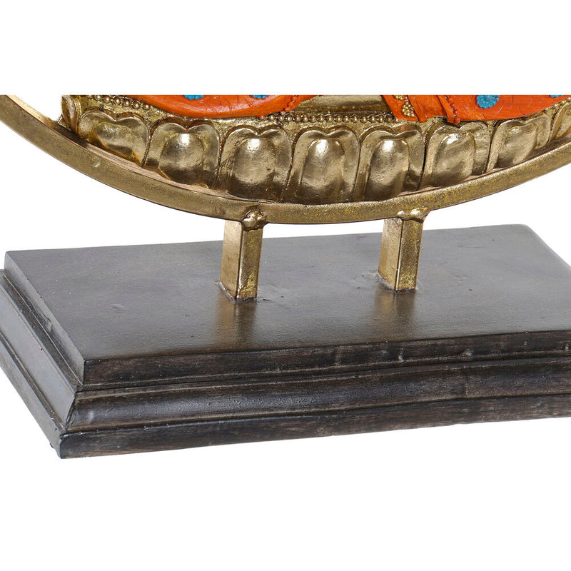 Statua Decorativa DKD Home Decor Dorato Metallo Arancio Resina (50 x 15 x 57 cm) - zannishop